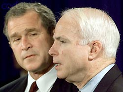 Буш собирает деньги для Маккейна