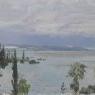Генисаретское озеро. Весенний разлив. 2003 г. Х.М. 40х50