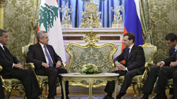 Медведев встретился с президентом Ливана