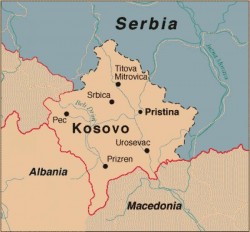Косовские сербы против границы