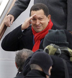 Чавес заложил в Москве памятник Симону Боливару