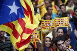 Каталонцев связала «цепь свободы»