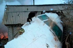 Турецкий самолет упал на дачи под Бишкеком
