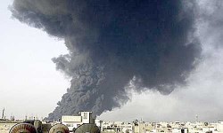 В Сирии горит нефть