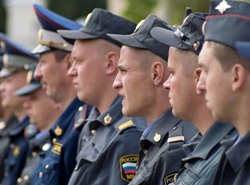 У российских милиционеров сегодня праздник