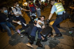 Полиция Гонконга задержала 116 протестующих