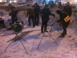 На Майдане тают баррикады