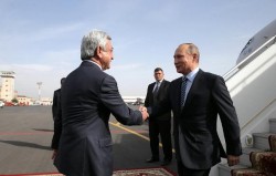 Путин прибыл в Ереван на саммит ОДКБ