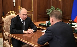 Путин обсудил с Миллером крупные международные проекты 