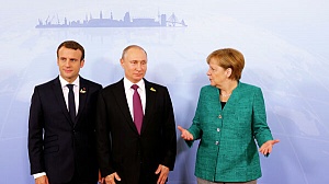 Путин, Меркель и Макрон обсудили ситуацию в Идлибе