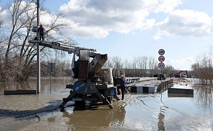 Уровень воды в реке Тоболе превысил шесть метров
