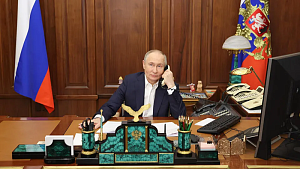 Путин поговорил с командирами 810-й бригады и 56-го полка ВС РФ Путин поговорил с командирами 810-й бригады и 56-го полка ВС РФ