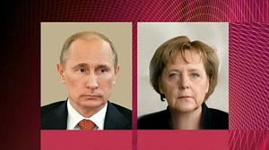 Путин провёл переговоры с Меркель