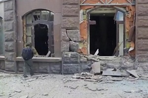 Донецк подвергся массированному обстрелу