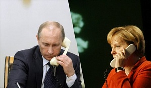 Путин и Меркель обсудили урегулирование ситуации в Сирии