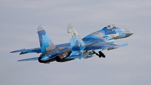 Истребитель Су-27 разбился на Украине