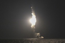 «Юрий Долгорукий» выстрелил двумя ракетами «Булава» «Юрий Долгорукий» выстрелил двумя ракетами «Булава»