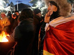 Митингующие в Цхинвале сделали выбор Митингующие в Цхинвале сделали выбор