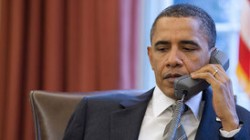 Обама звонил Путину по «красному телефону» Обама звонил Путину по «красному телефону»