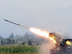 Грузия возобновила обстрел Осетии Грузия возобновила обстрел Осетии