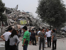 Число жертв землетрясения в Китае достигло 617 человек