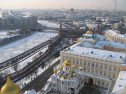 Москва замерзает