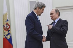 Путин и Керри на встрече решали политическую судьбу Асада Путин и Керри на встрече решали политическую судьбу Асада