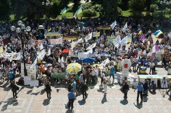 У здания Рады митингуют 1000 человек У здания Рады митингуют 1000 человек