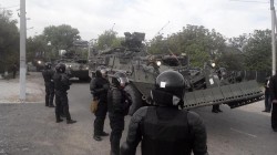 В Молдавию прибыла военная колонна США В Молдавию прибыла военная колонна США