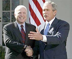 Буш назначил Маккейна своим преемником