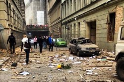 В центре Праги прогремел взрыв В центре Праги прогремел взрыв