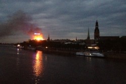 В Риге сгорела президентская резиденция В Риге сгорела президентская резиденция