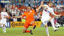 Сборная России по футболу сыграла вничью с Голландией