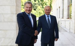 Путин встретился с президентом Финляндии Саули Ниинистё Путин встретился с президентом Финляндии Саули Ниинистё