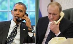 Путин и Обама поговорили по телефону Путин и Обама поговорили по телефону