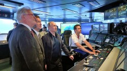 Владимир Путин дал старт стыковке мелководной и глубоководной частей «Турецкого потока»