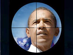 Обама попал в прицел снайпера