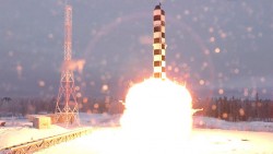 Минобороны показало испытания новой ракеты «Сармат»