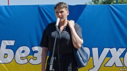 Савченко вывела украинцев на митинг в центре Киева