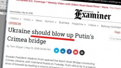 Американский журналист призвал взорвать Крымский мост Американский журналист призвал взорвать Крымский мост