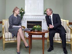 Тимошенко и Путин обсудят цены на газ