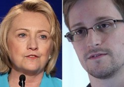 Клинтон посоветовала Сноудену не возвращаться в США Клинтон посоветовала Сноудену не возвращаться в США