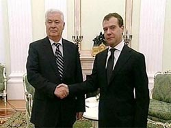 Медведев принял президента Молдавии