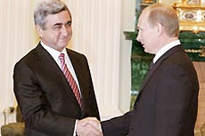 Путин познакомился с президентом Армении