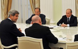 Путин провел переговоры с Керри Путин провел переговоры с Керри