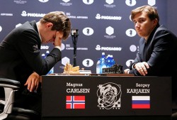 Сергей Карякин обыграл Магнуса Карлсена Сергей Карякин обыграл Магнуса Карлсена
