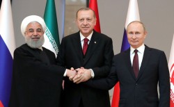 Президенты России, Турции и Ирана подписали заявление по Сирии