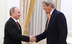 Владимир Путин встретился с Джоном Керри Владимир Путин встретился с Джоном Керри