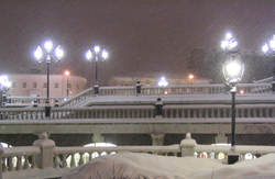 Москва дождалась снега