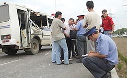 В Крыму разбился автобус с русскими детьми В Крыму разбился автобус с русскими детьми